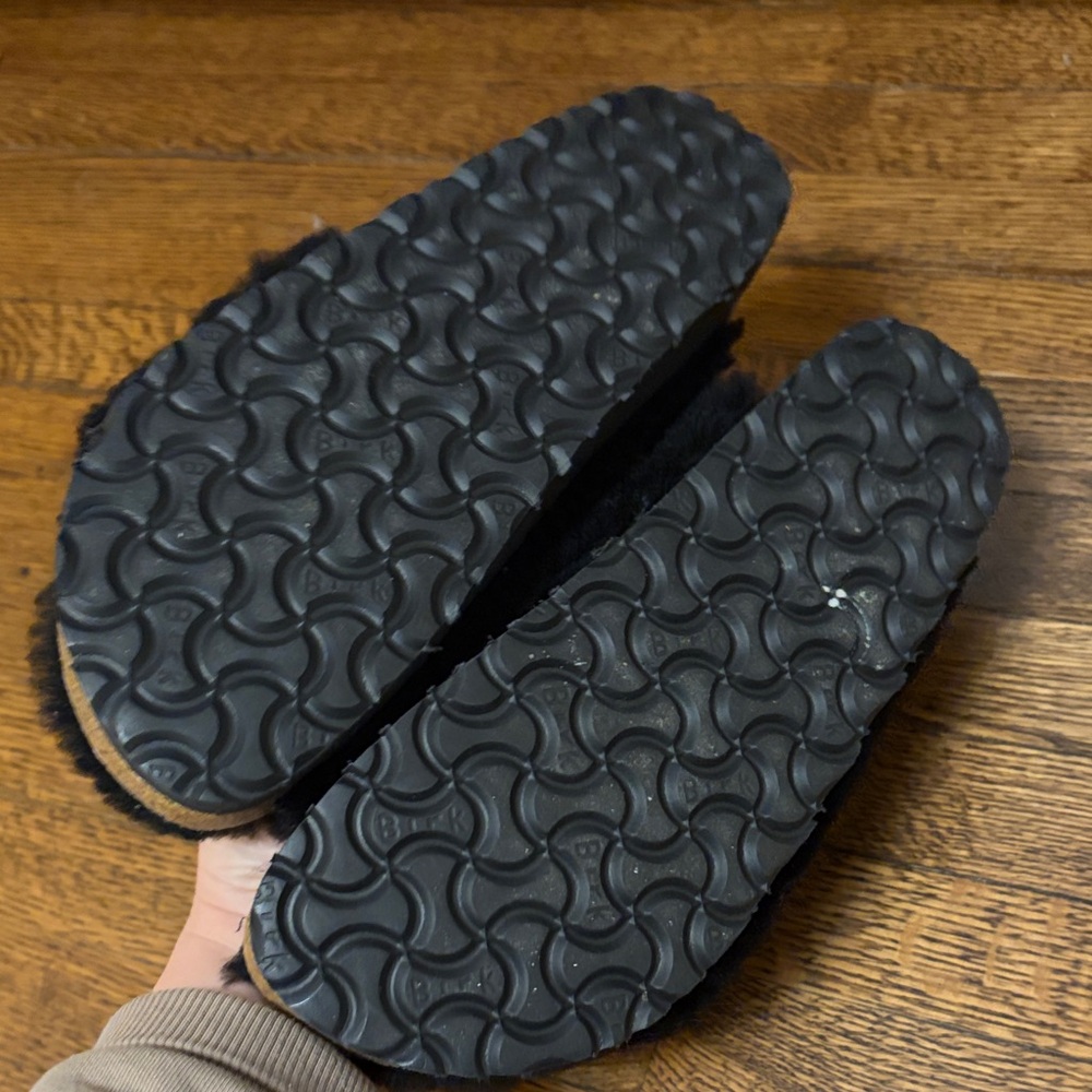 Birkenstock Papillio Arizona Big Buckle Shearling Sandals - Picture 5 of 6